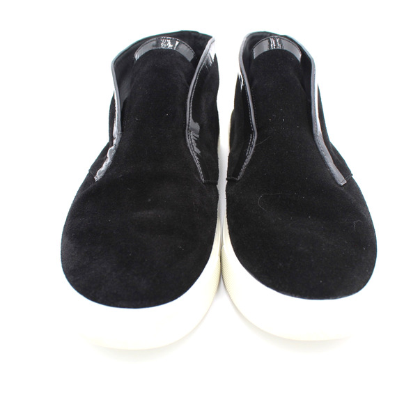 Vince Suede Sneaker Women 9 Black Slip On Chukka Minimalist Comfort Shoe Slip On - Picture 2 of 8